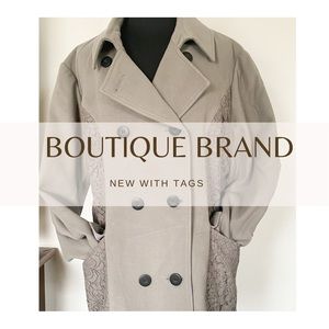 Mixed Media Pea Coat